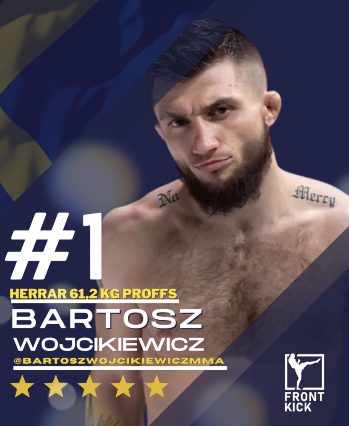 Bartosz Wojcikiewicz Sveriges officiella MMA-ranking Frontkick.online