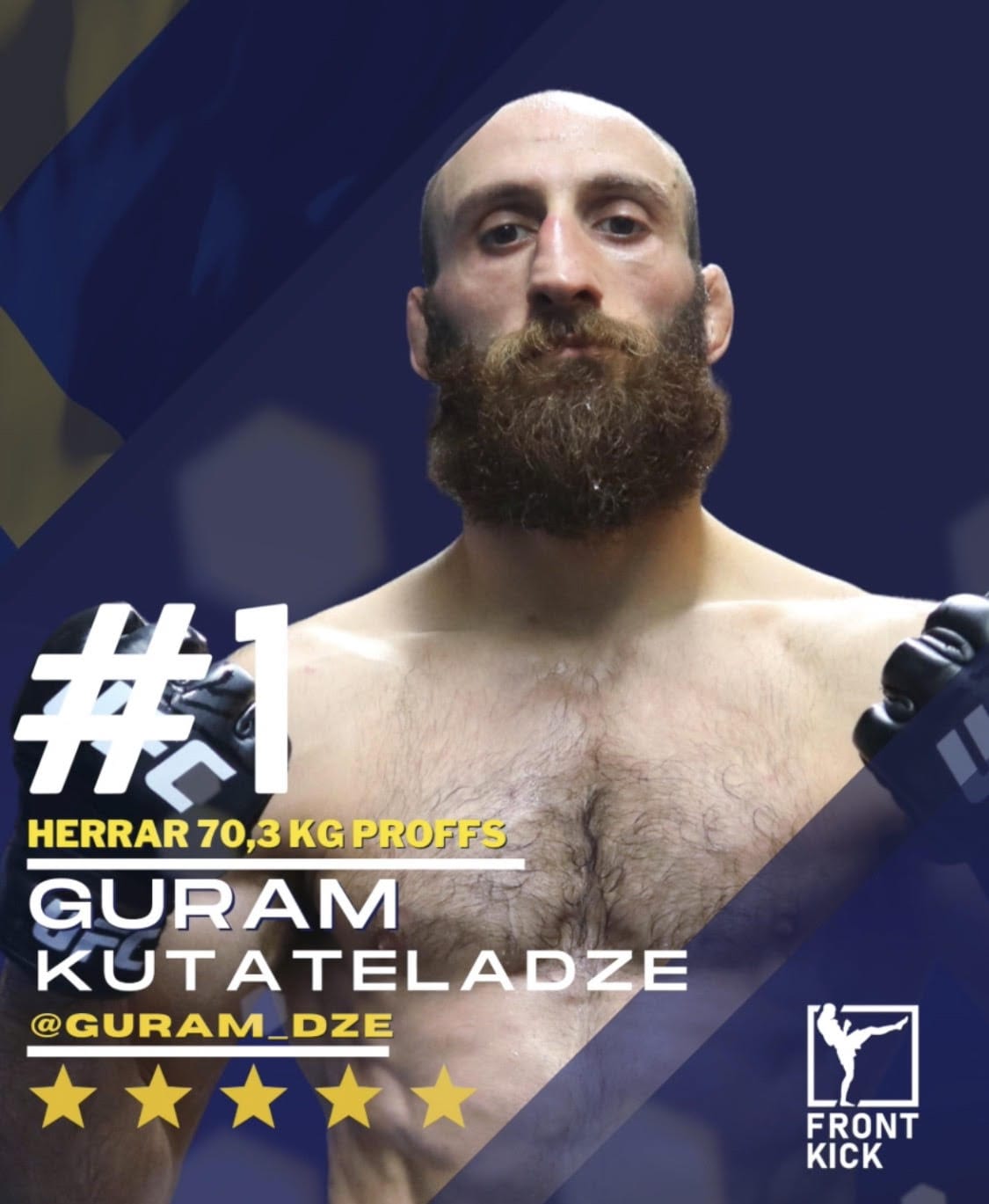 Guram Kutateladze Sveriges officiella MMA-ranking Frontkick.online
