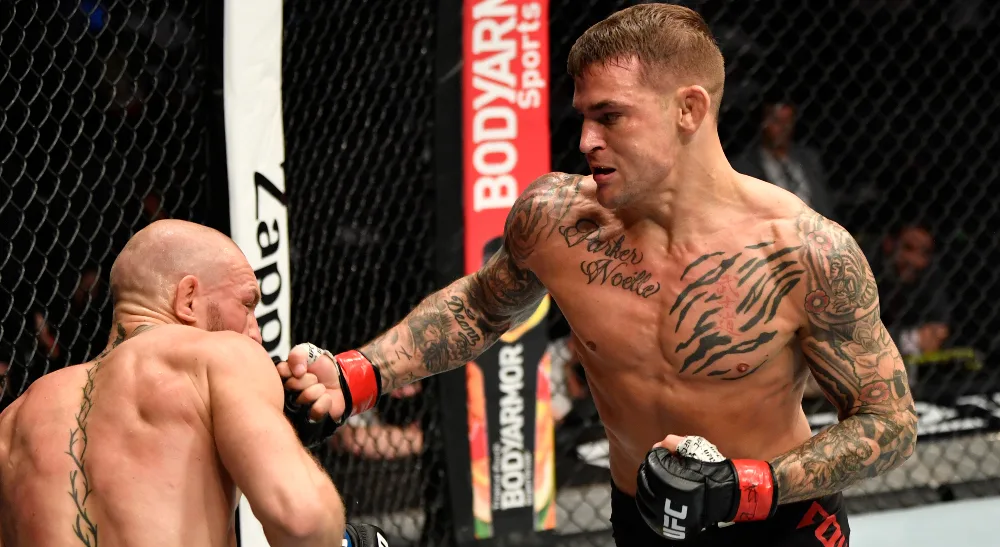 Dustin Poirier Conor McGregor UFC 257 Frontkick.online