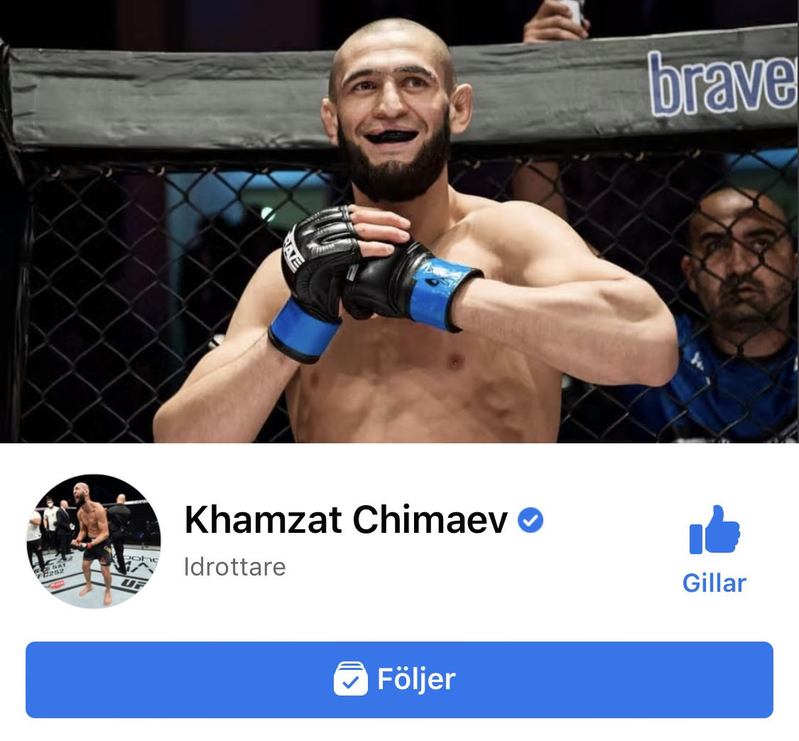 Khamzat Facebook UFC MMA Frontkick Online