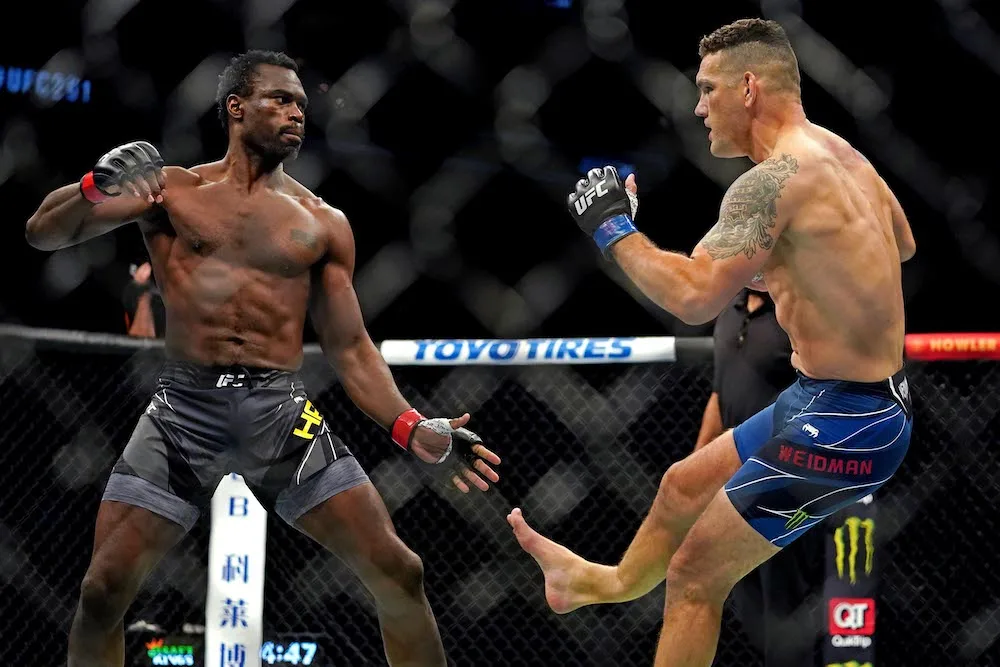 Chris Weidman Uriah Hall UFC 261 Frontkick.online