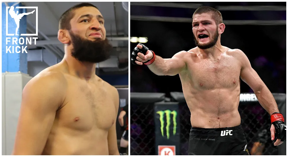 Khamzat Chimaev Khabib Nurmagomedov Beef UFC MMA Frontkick.online