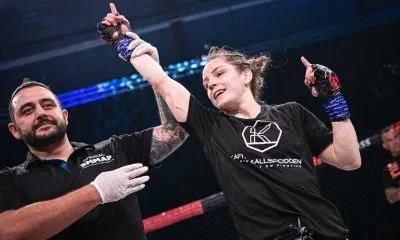 Josefine Thunder Lindgren Knutsson Thunder MMA UAE Warriors 35 Jacinta Austin