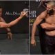 Khamzat Chimaev Li Jingliang galen staredown UFC 267 Frontkick Online (1)