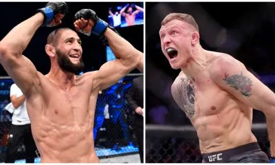 Khamzat Chimaev Jack Hermansson staredown Bulldog Fight Night 9 MMA Frontkick Online english 1