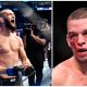 Khamzat Chimaev Nate Diaz Dana White UFC MMA Frontkick Online no blur