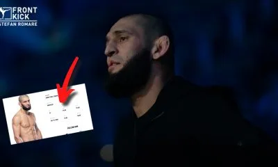 Khamzat Chimaev Tjeckien UFC MMA Frontkick Online Logga