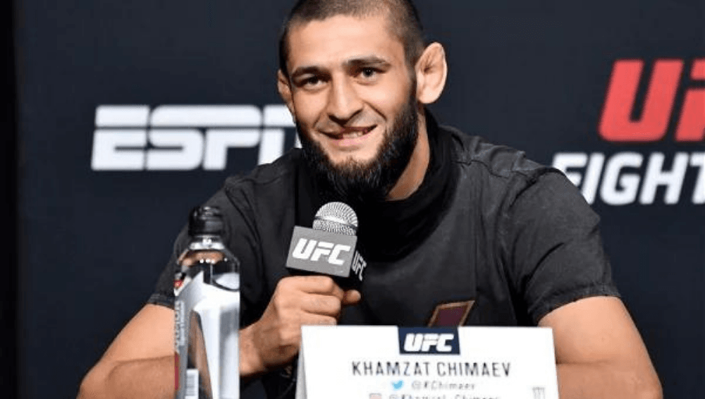 Khamzat Chimaev Gilbert Burns UFC 273 press conference
