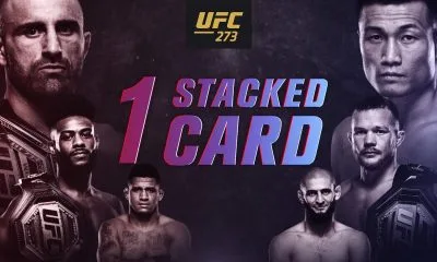 UFC 273 poster Fight Card