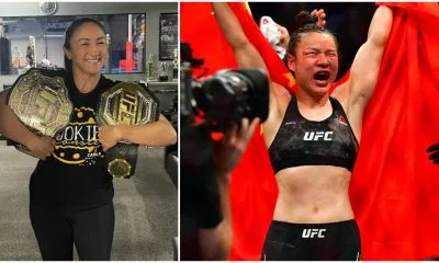 Carla Esparza Zhang Weili UFC 281 Frontkick