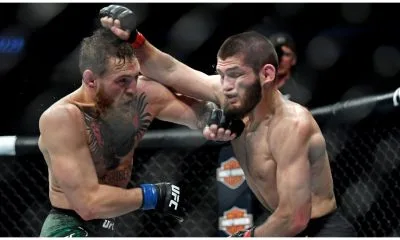 Conor McGregor Khabib Nurmagomedov UFC Frontkick