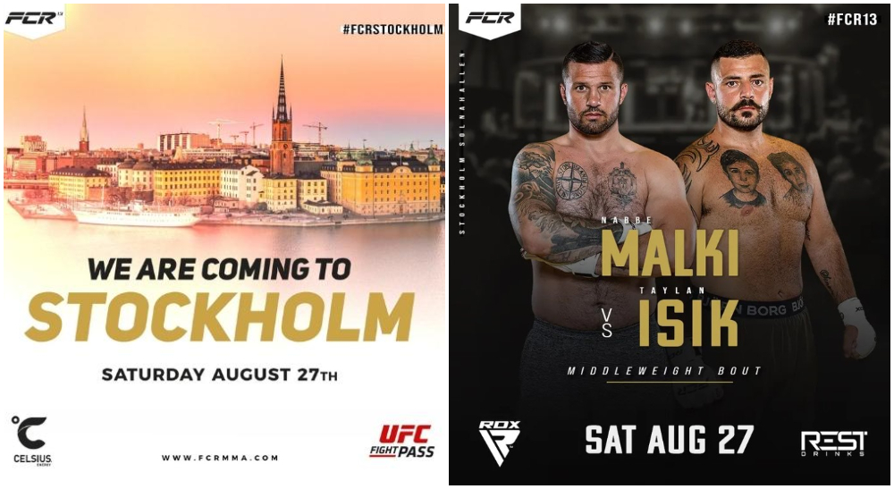 FCR 13 Nabbe Malki Taylan Isik Swedish MMA Frontkick.online