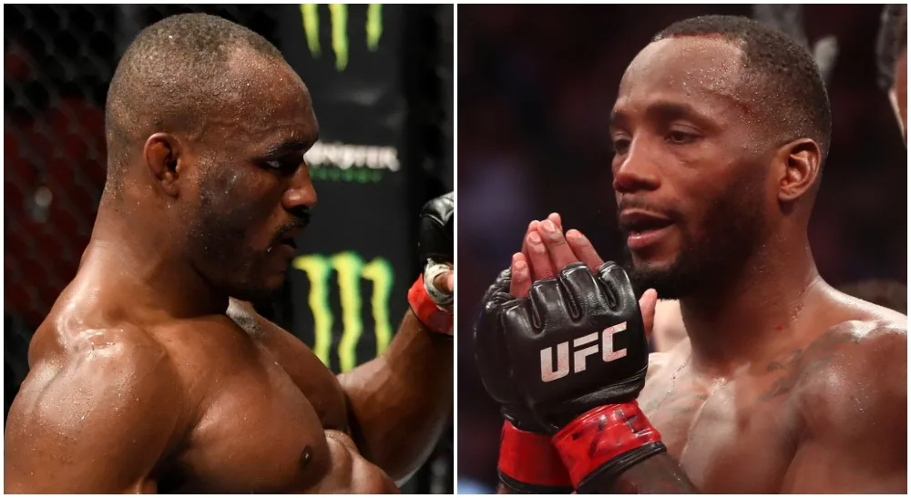 Kamaru Usman Leon Edwards UFC 278 MMA UFC Frontkick