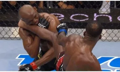 Leon Edwards Kamaru Usman UFC 278 Frontkick