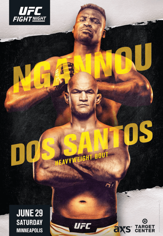 2 ngannous vs blaydes MMA Poster 1 Frontkick