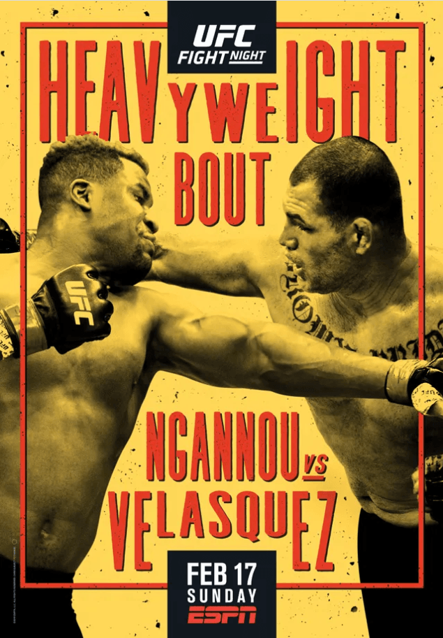 Ngannou vs Velasquez Posters Frontkick