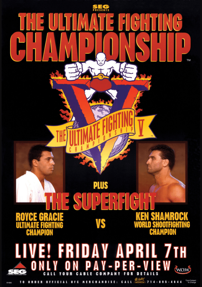 Gracie vs Shamrock 2 UFC Frontkick