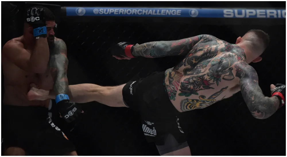 Andreas Ståhl Superior Challenge MMA 1 Frontkick
