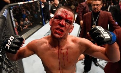 Nate Diaz top 10 most iconic performances. Photo: UFC / Josh Hedges