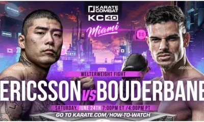 Karate Combat 40 fight card 1 Frontkick.online