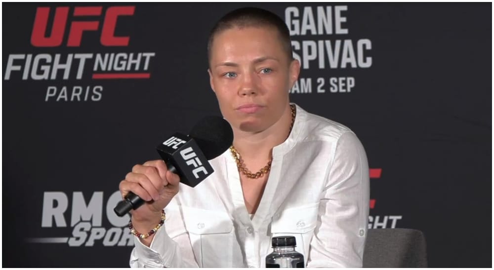 Rose Namajunas press Frontkick.online