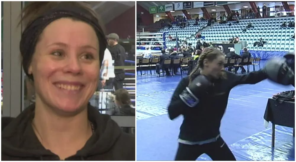 Jeanette Svensson boxing Frontkick.online