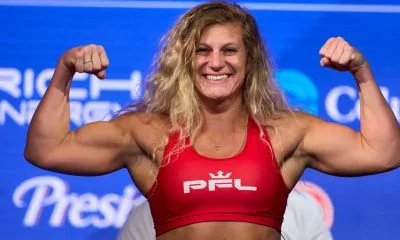 Kayla Harrison Holly Holm UFC 300 MMA Frontkick