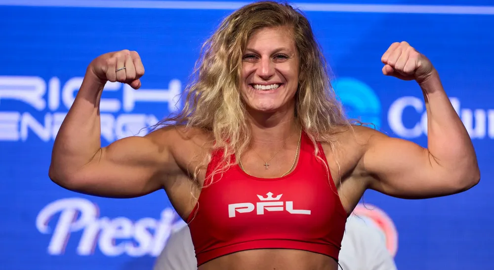 Kayla Harrison Holly Holm UFC 300 MMA Frontkick