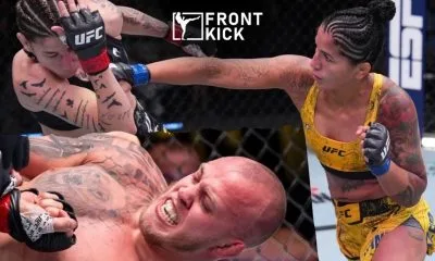 UFC Vegas 95 Serghei Spivac Pannie Kianzad MMA Frontkick