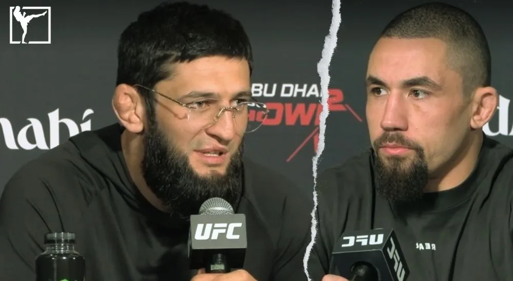 Khamzat Chimaev 1 Robert Whittaker Frontkick