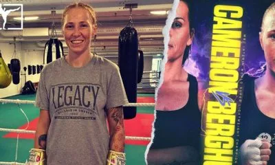 Patricia Berghult vs Chantelle Cameron 1 Frontkick