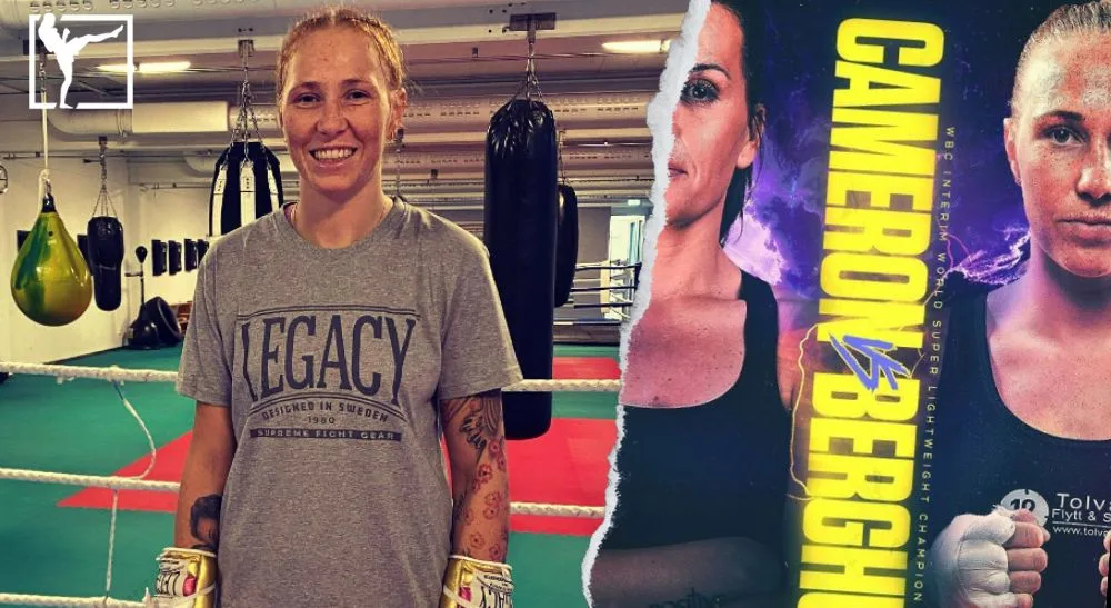 Patricia Berghult vs Chantelle Cameron 1 Frontkick