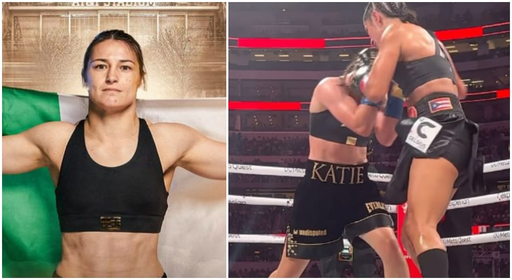 Katie Taylor vs. Amanda Serrano Frontkick