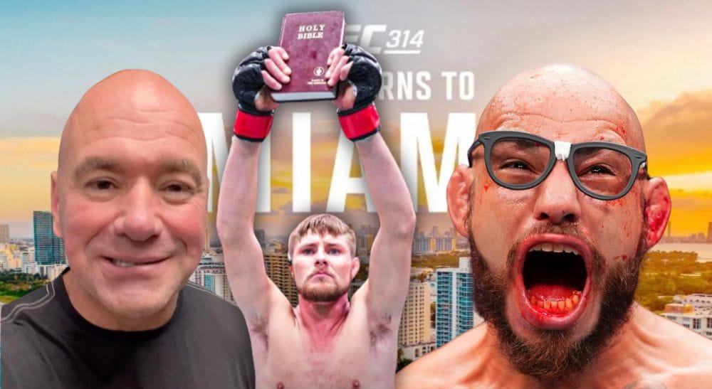Bryce Mitchell Jean Silva Dana White UFC 314 Miami Frontkick.online