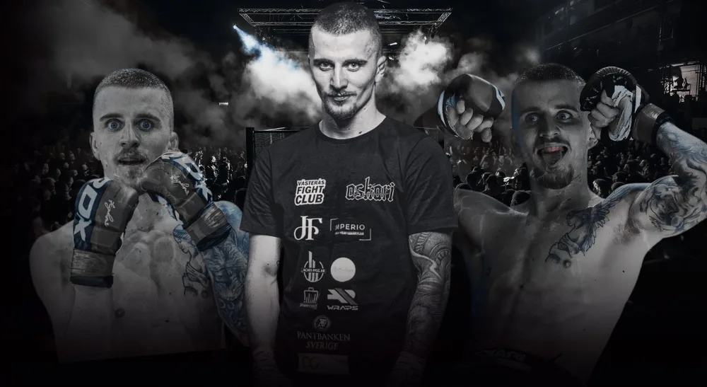 Simon Ekbäck FCR MMA Västerås Fight Club Frontkick