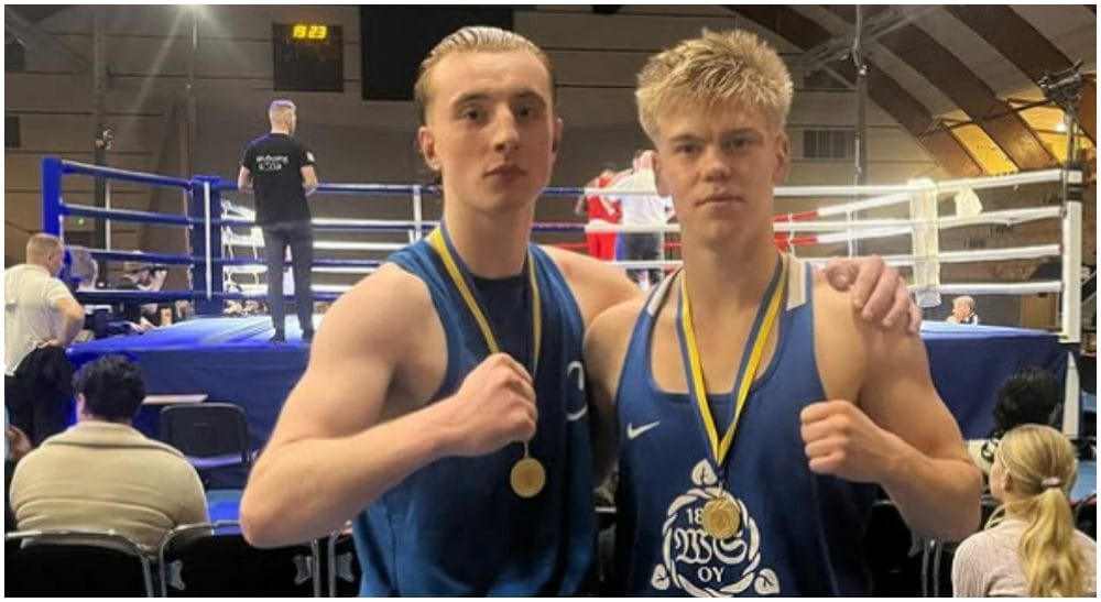 Stadskampen i boxning Frontkick
