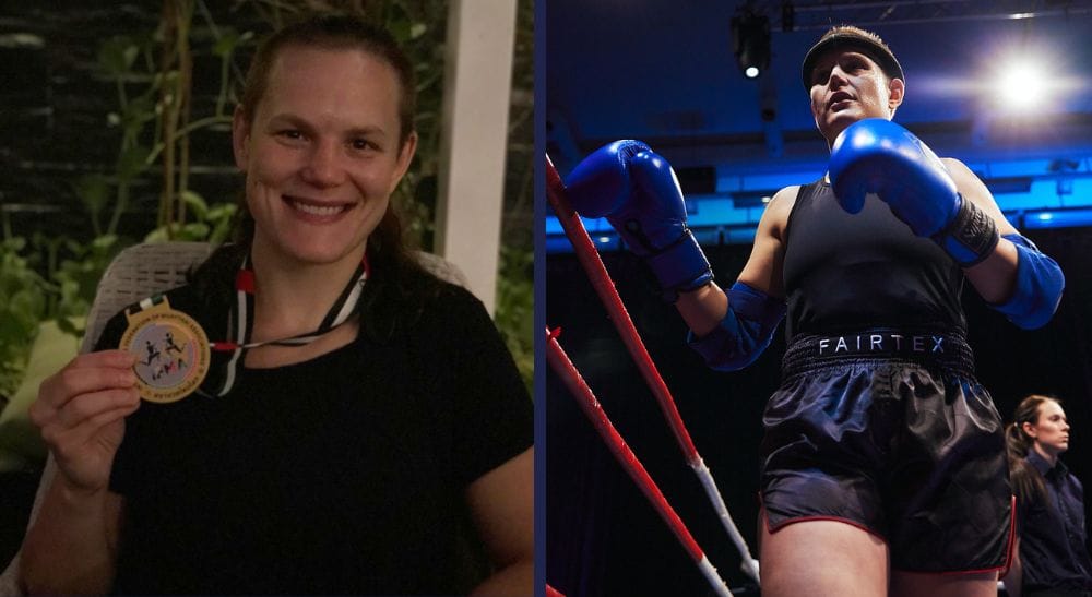 Angela Mamic Thaiboxning Frontkick.online