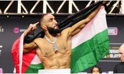 Belal Muhammad flagga Frontkick