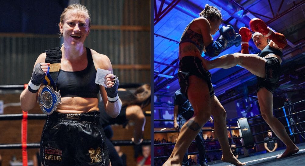 Frida Lindberg Thaiboxning Frontkick.online