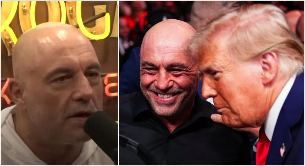 Joe Rogan och Donald Trump. Frontkick