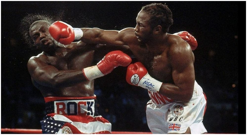 Lennox Lewis boxning Frontkick
