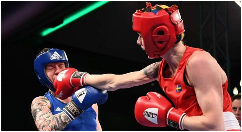 Love Holgersson boxning Frontkick