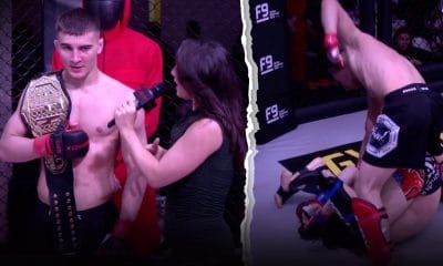 Rashid Gidaev AFN 9 MMA Frontkick