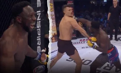 Rekordsnabb knockout Frontkick Cage Warriors 185 MMA