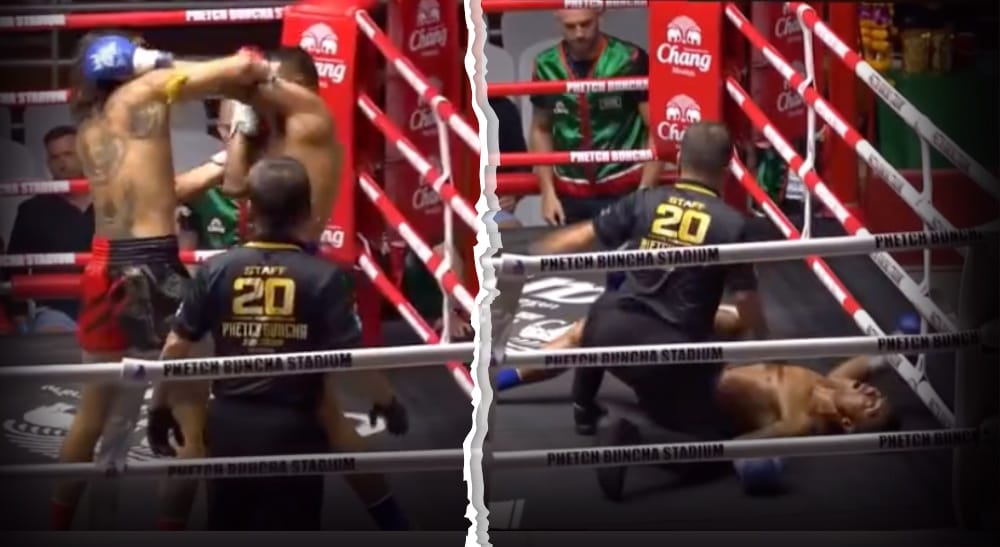 Robin Sundlöf muay thai frontkick thaiboxning