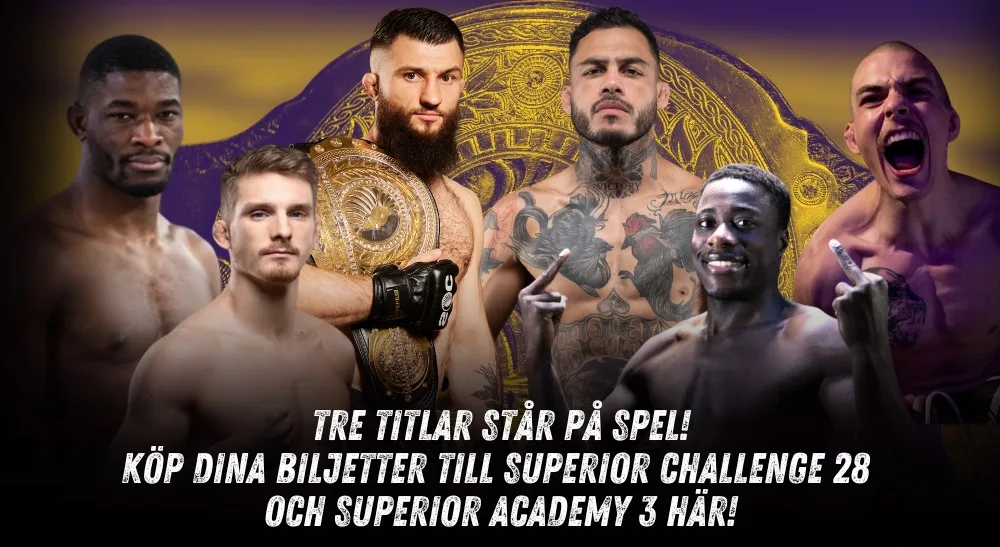 Superior Academy 3 Superior Challenge 28 MMA Frontkick 31 maj Randy Fungula Anton Ringvall