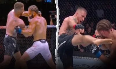 UFC 313 Justin Gaethje Rafael Fiziev Frontkick Reaktioner
