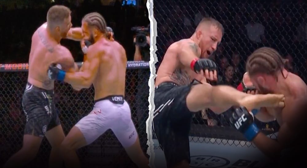 UFC 313 Justin Gaethje Rafael Fiziev Frontkick Reaktioner