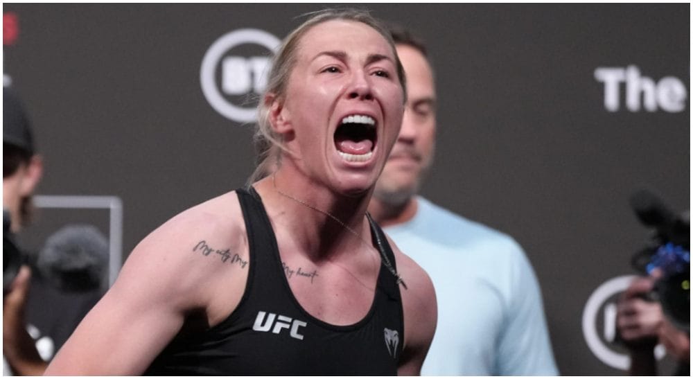 UFC London Molly McCann 1 Frontkick