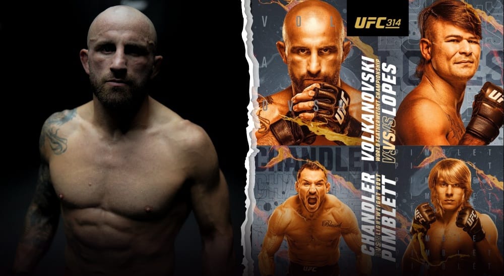 Alexander Volkanovski MMA UFC 314 Shorts Frontkick